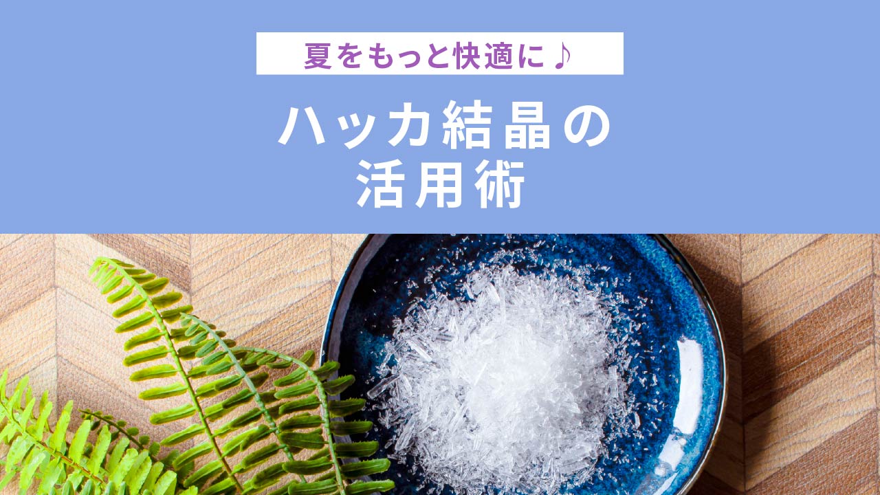 夏をもっと快適に ハッカ結晶の活用術